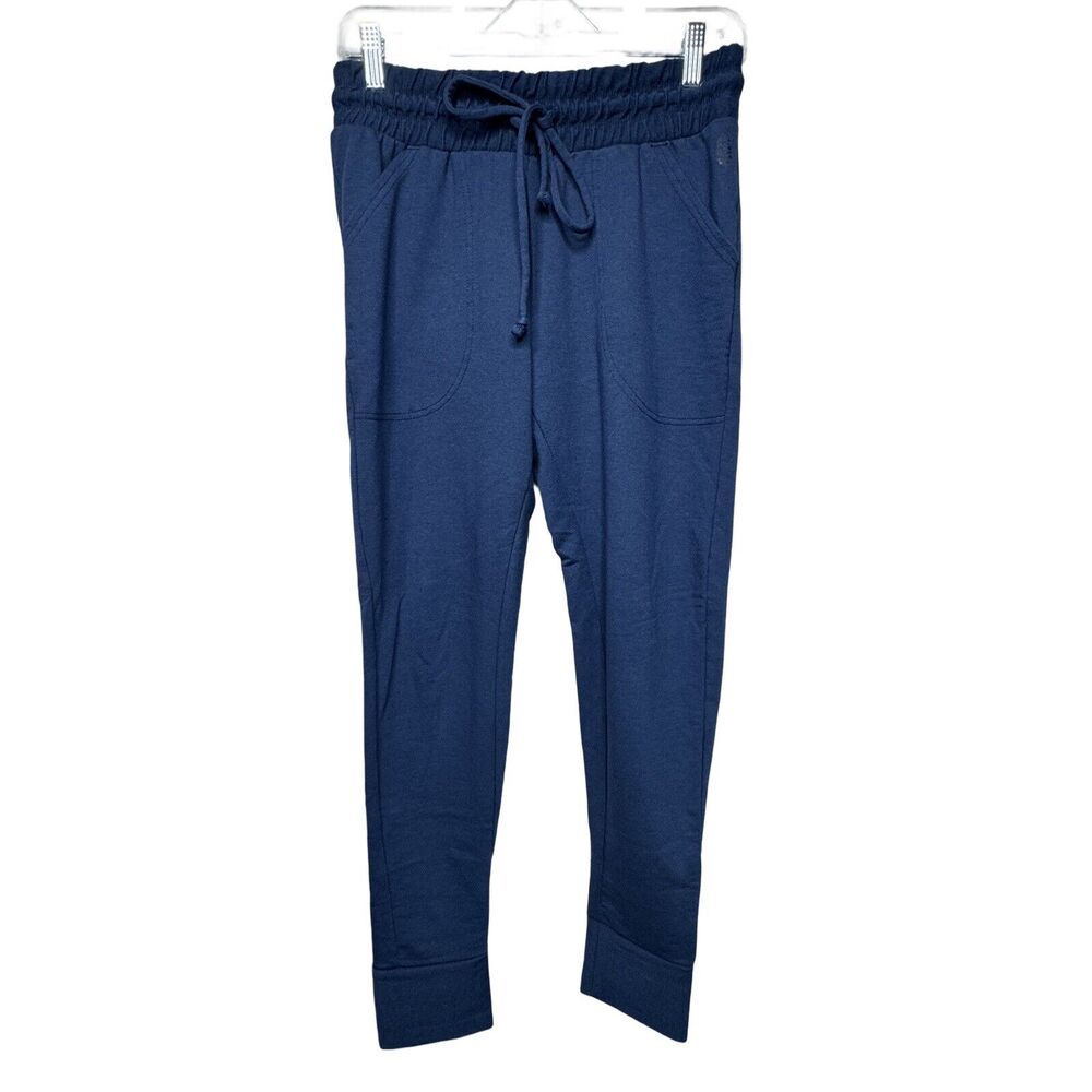 Free People Pants Womens Small Blue‎ Sunny Skinny Sweat Casual Lounge Athleisure